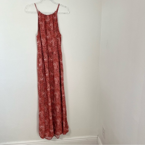 Old Navy Floral Sleeveless High-Neck Maxi Swing Dress Size L Tall - Picture 3 of 9